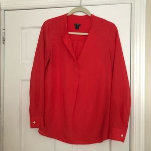 Red blouse from J.Crew Factory